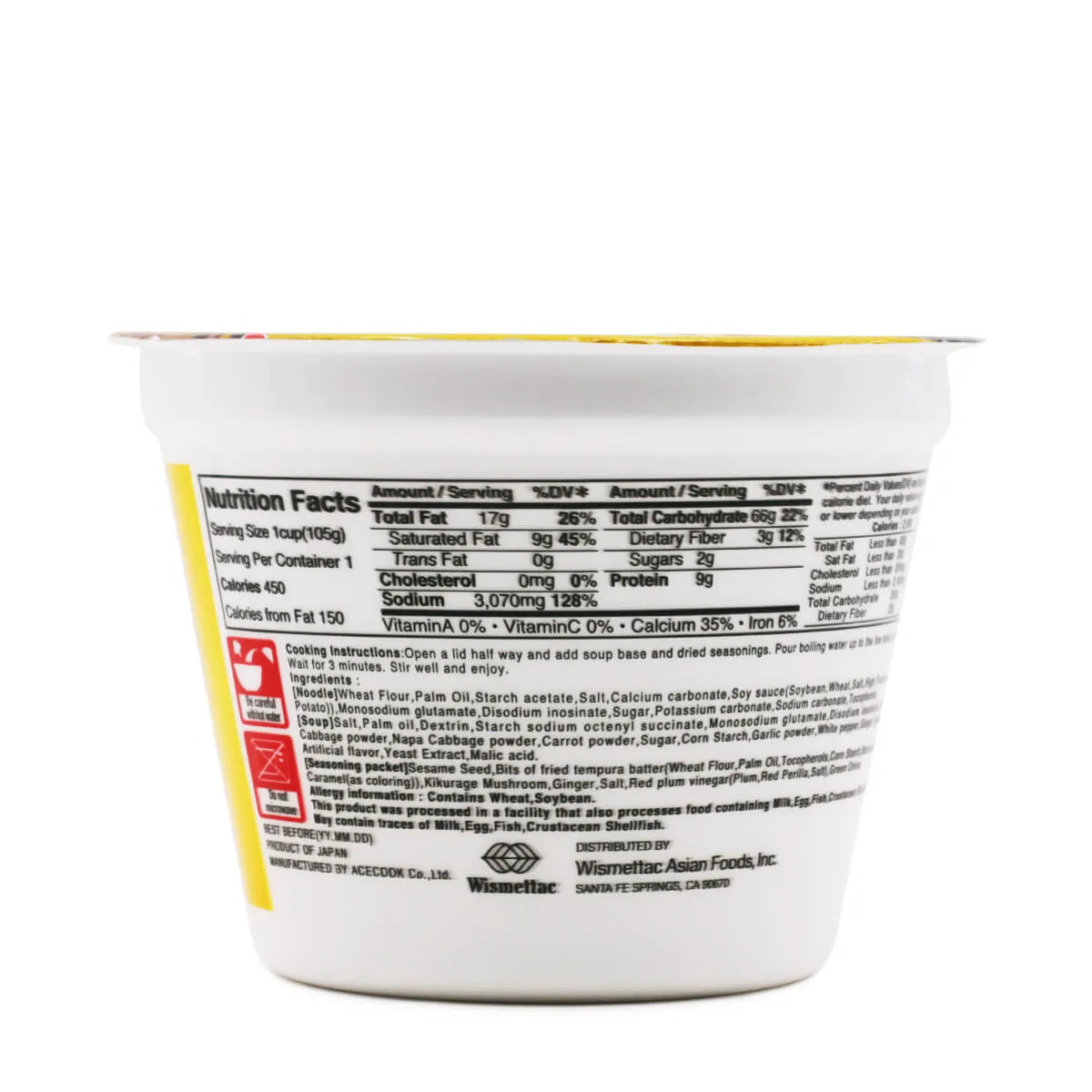 Acecook Super Big Ramen Tonkotsu Flavor 3.7oz