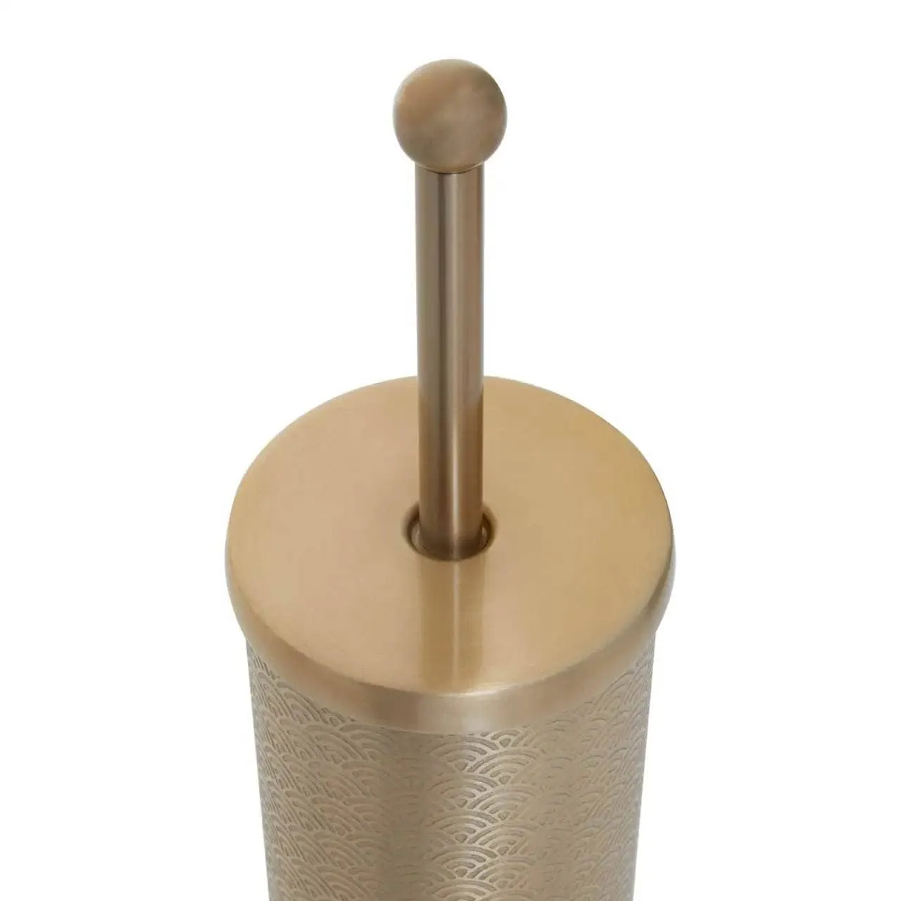 Allegra Etched Detail Toilet Brush - Gold