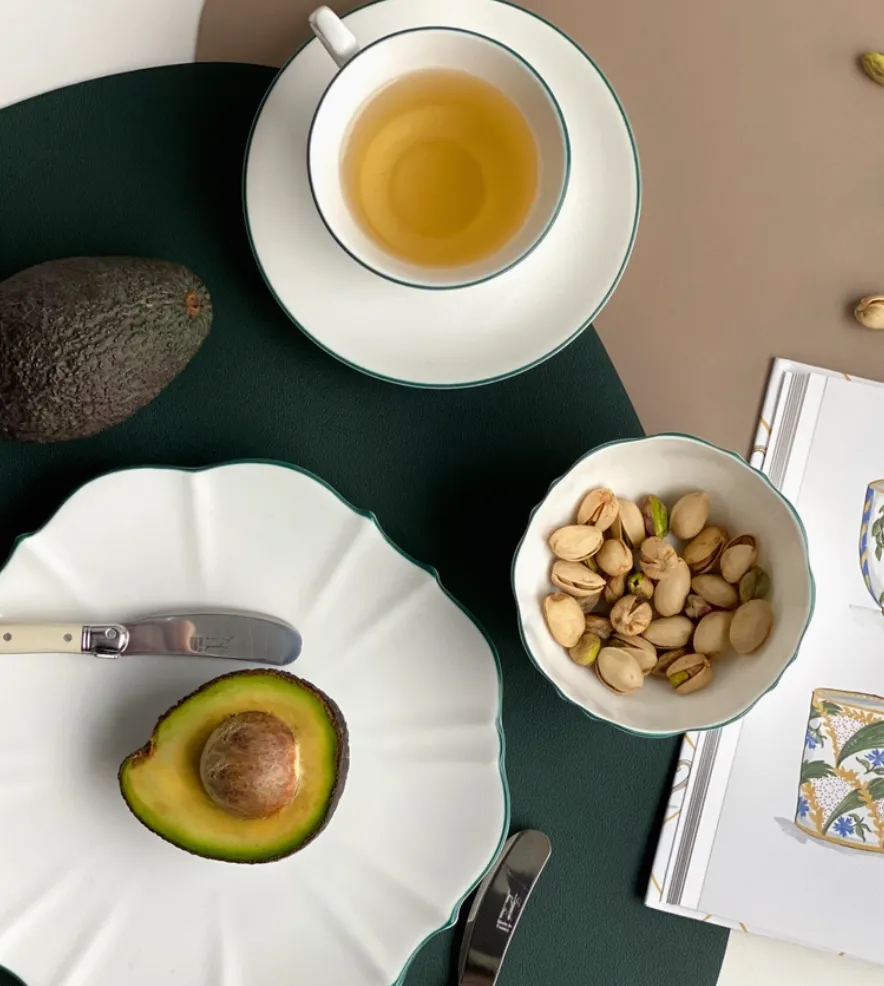 Amelie - Forest Green Rim - Nut Bowls