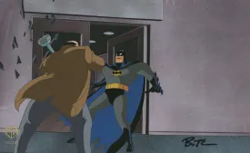 Batman The Animated Series Original Production Cel Signed by Bruce Timm: Batman