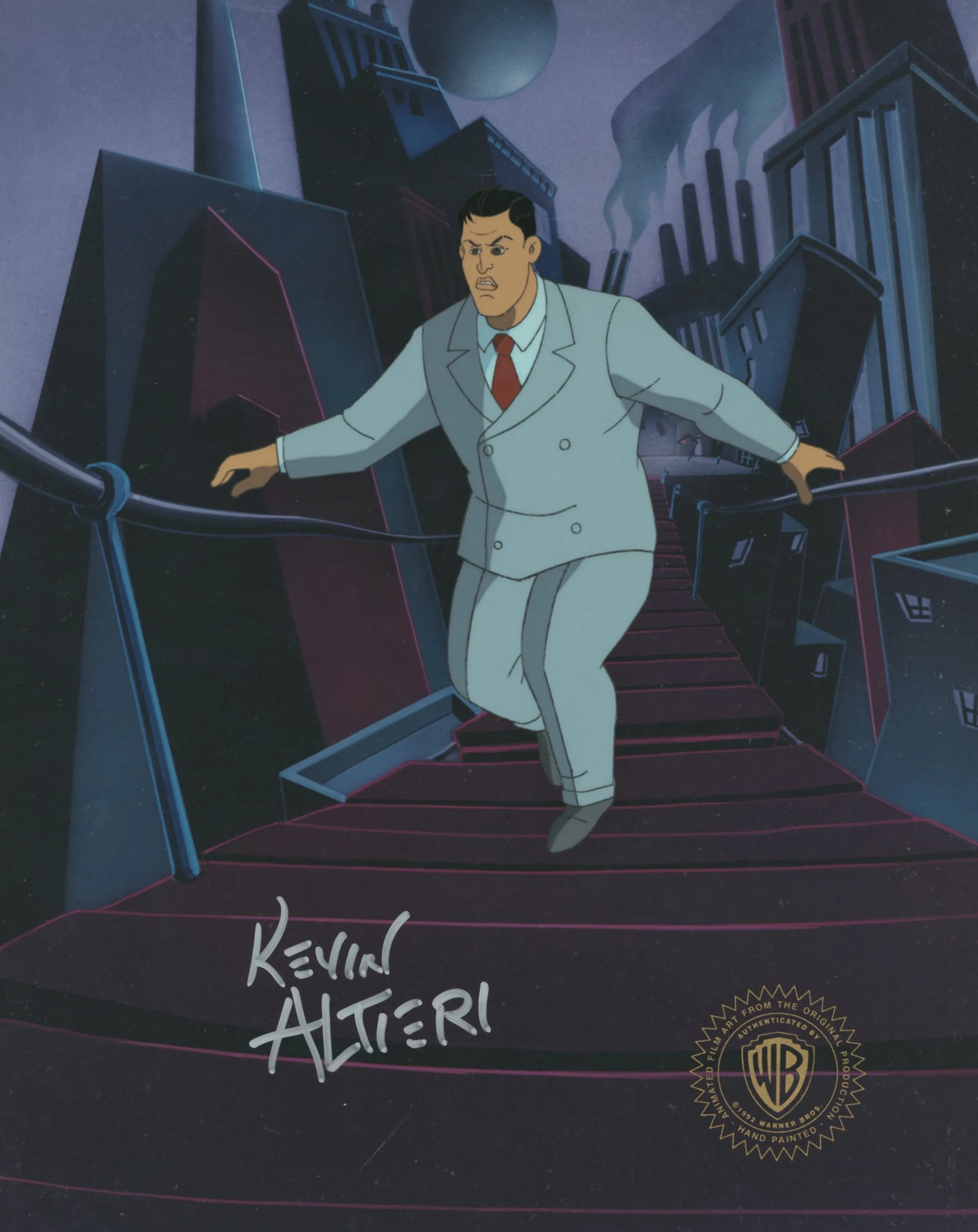 Batman The Animated Series Original Production Cel Signed By Kevin Altieri: Harvey Dent