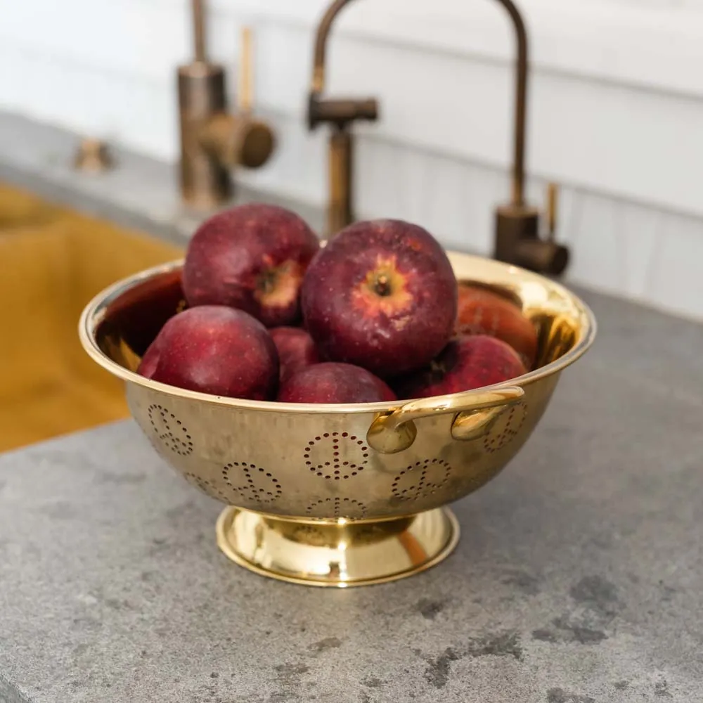 Brassy Peace-y Colander