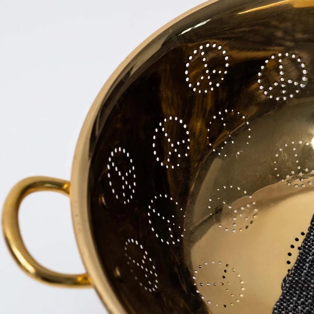 Brassy Peace-y Colander