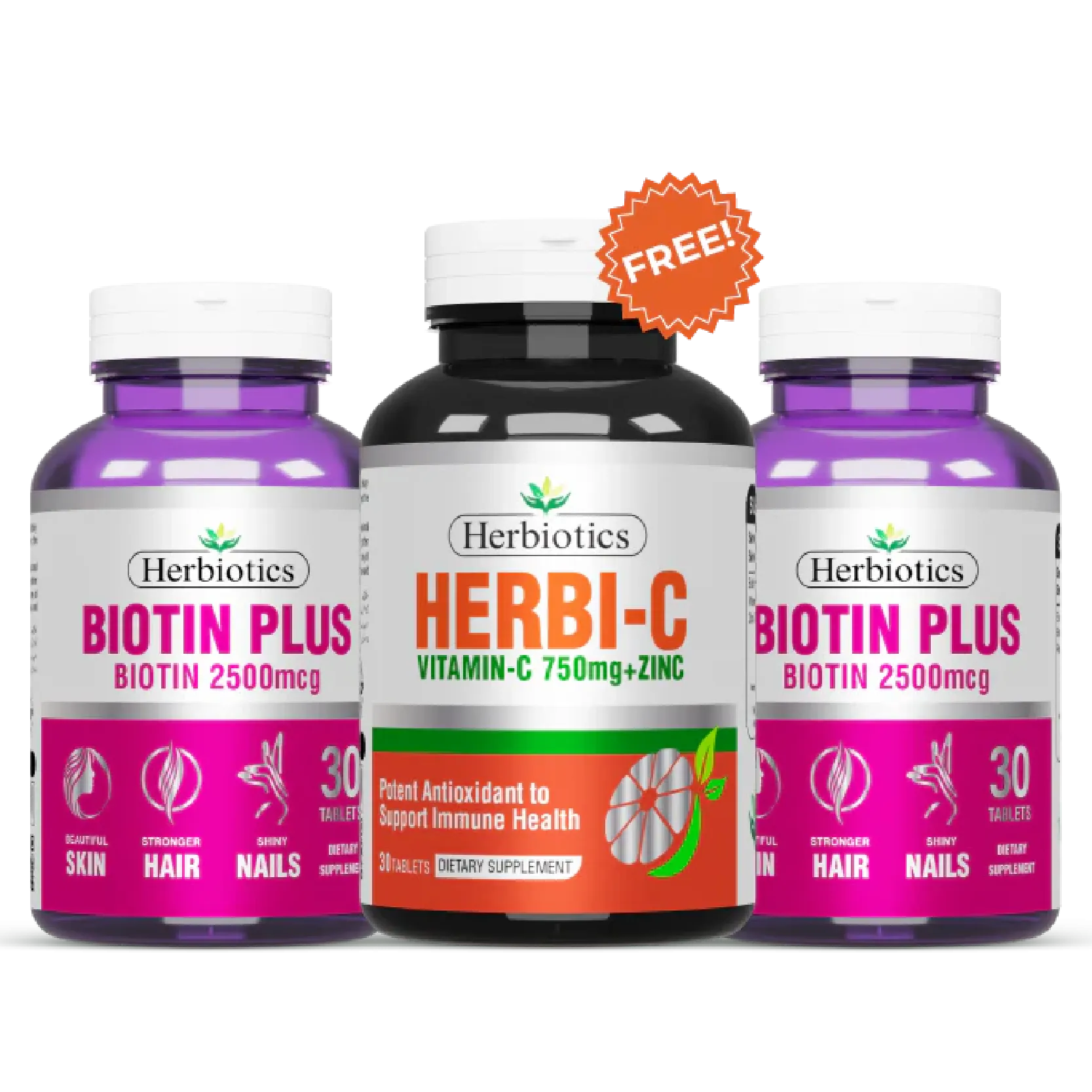Buy 2 Biotin Plus - Get Vitamin C Free
