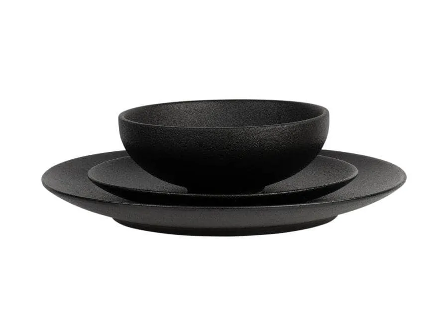 Caviar Black 12 Piece Dinner Set