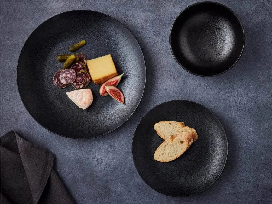 Caviar Black 12 Piece Dinner Set