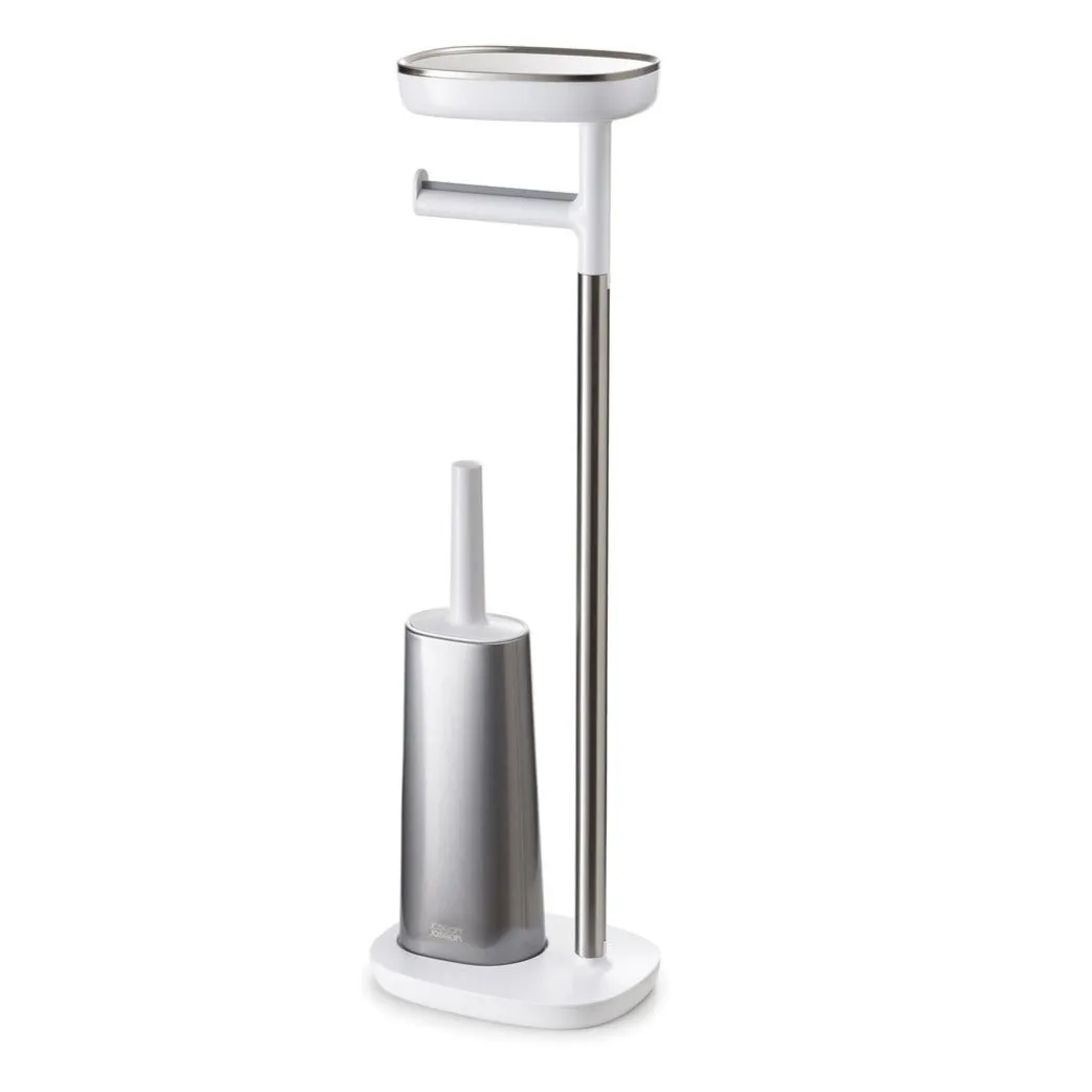 EasyStore Plus Toilet Paper Holder with Flex™ Steel Toilet Brush