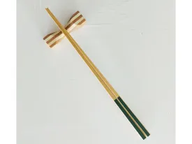 Green Kasuri Chopsticks by Chikuen