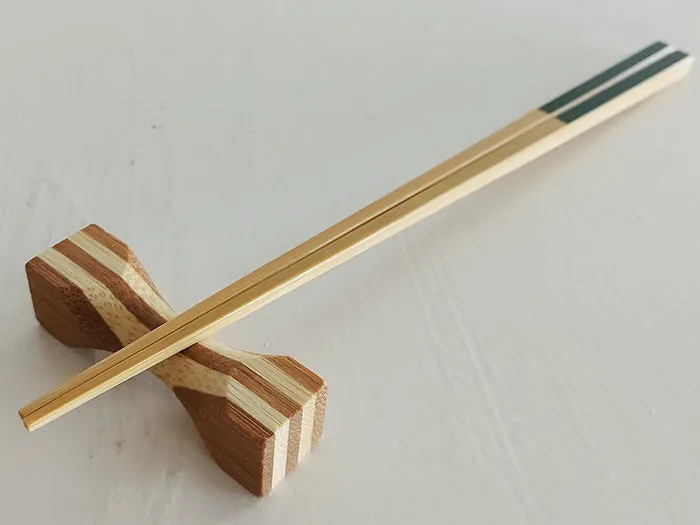 Green Kasuri Chopsticks by Chikuen