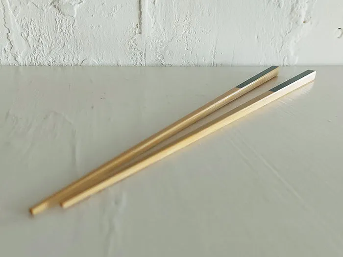 Green Kasuri Chopsticks by Chikuen
