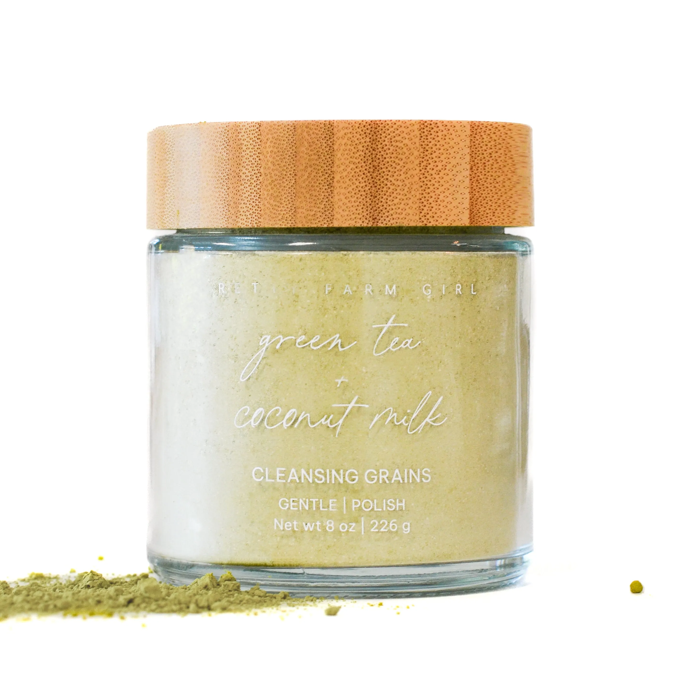 Green Tea   Coconut Milk Facial Cleansing Grains