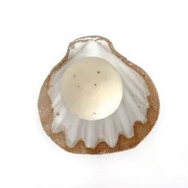 Handmade Ceramic Grit Shell Dish