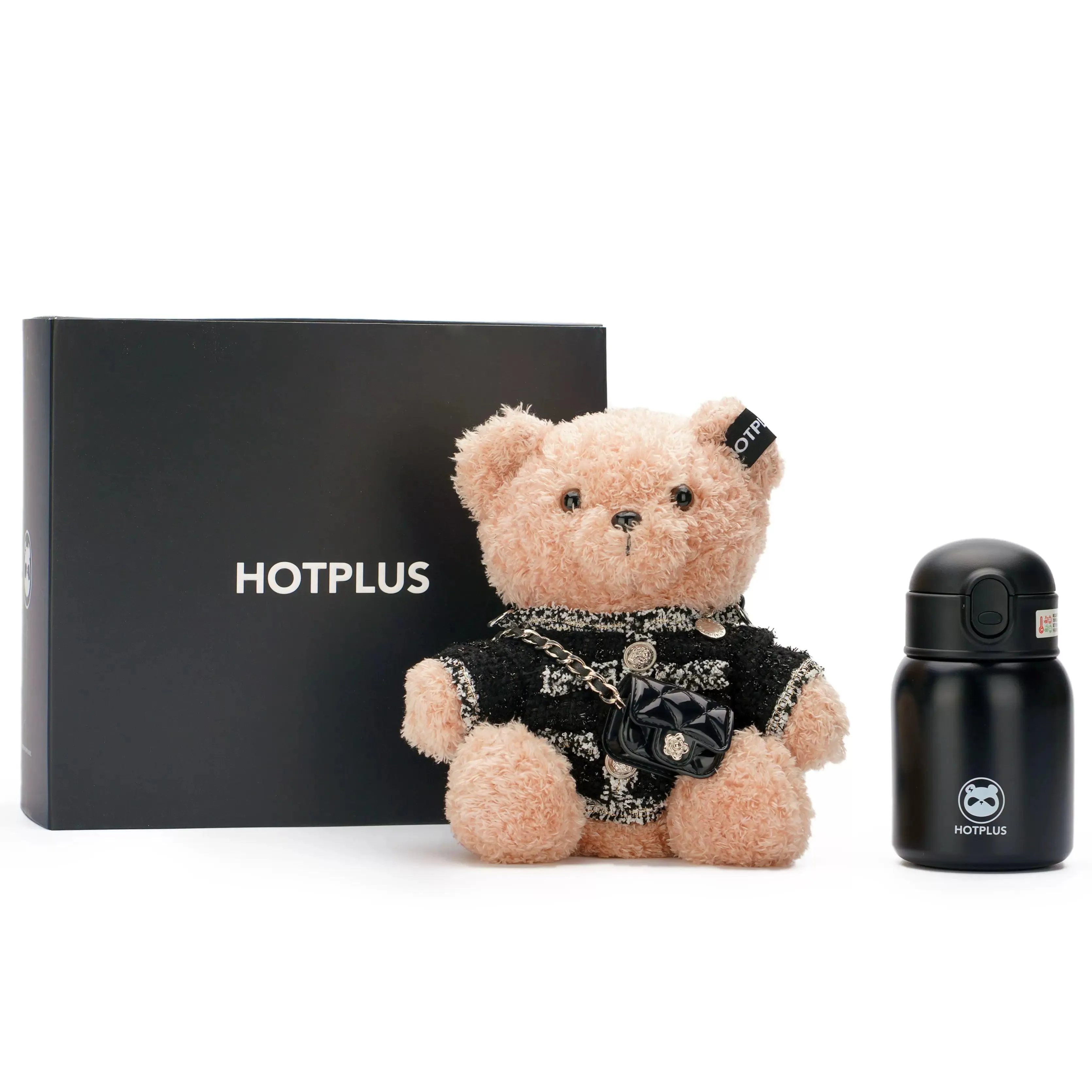 Hotplus Water Bottle Bear 450ml cup 316 Stainless Steel Gift Box