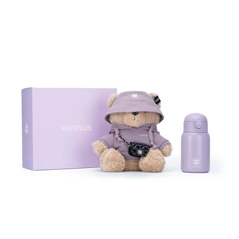 Hotplus Water Bottle Bear 450ml cup 316 Stainless Steel Gift Box