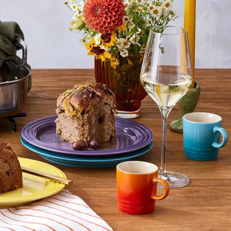Le Creuset Stoneware Rainbow Set of 6 Dinner Plates