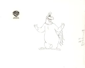 Looney Tunes Original Production Drawing: Foghorn Leghorn