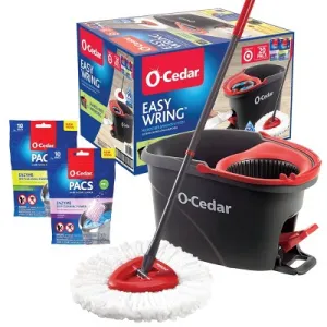 O-Cedar EasyWring Spin Mop System, 20-Count, Citrus/Lavender Scent, New