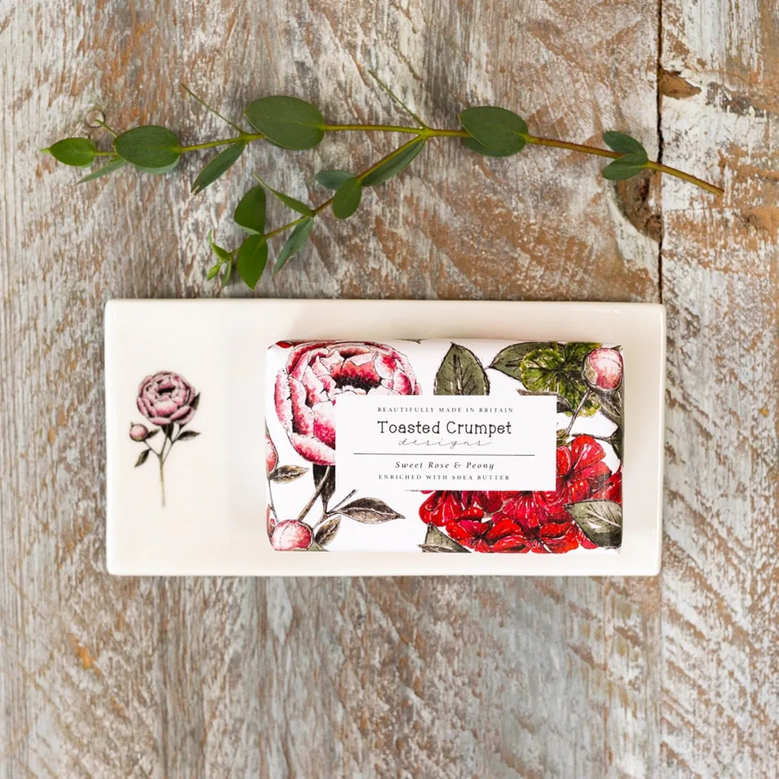 Peony Rectangular Soap Dish