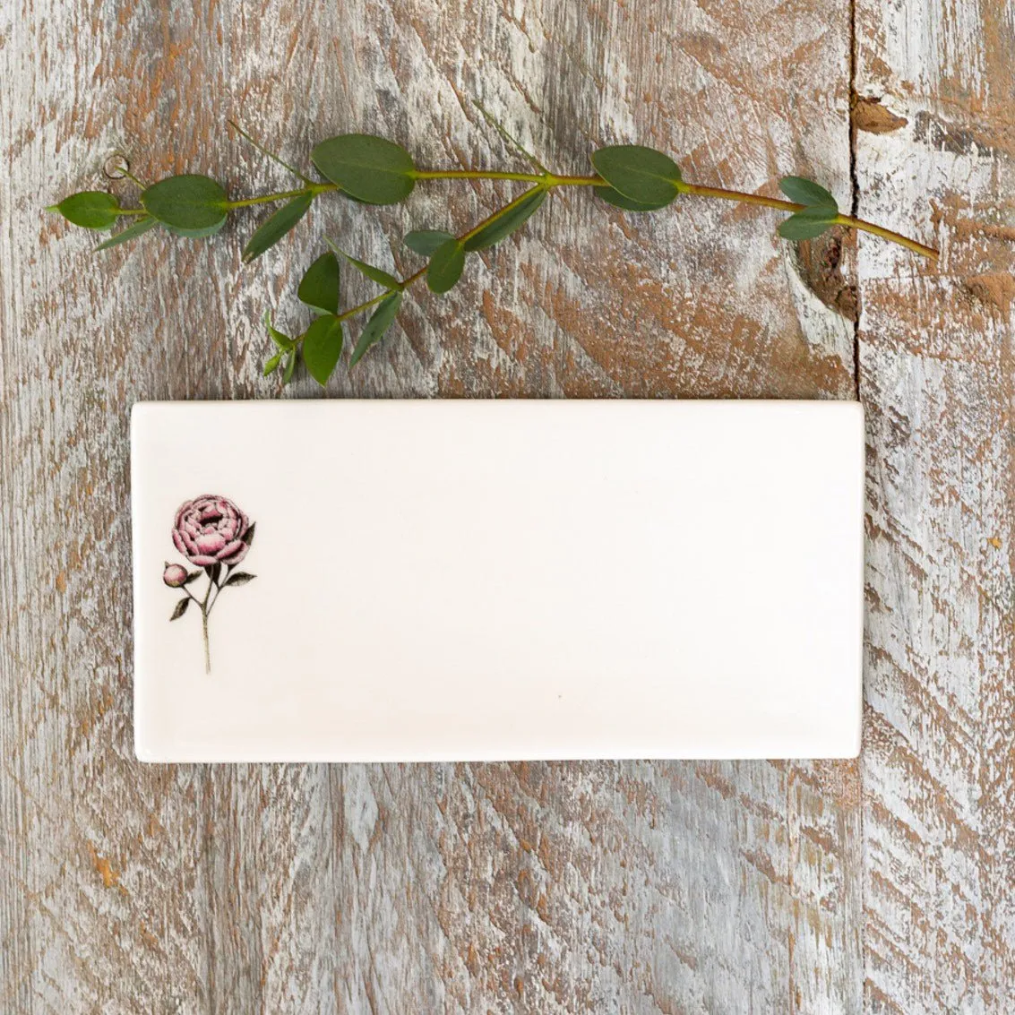 Peony Rectangular Soap Dish