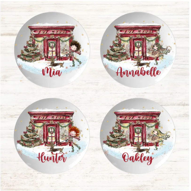 Personalised Toy Shop Christmas Dinner Plate