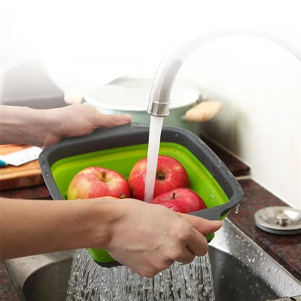Plastic Folding Basket / Strainer for Kitchen