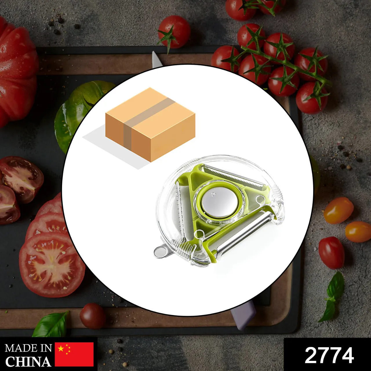Round Planer Peeler and Cutter Vegetable Slicer Kitchen Tool.