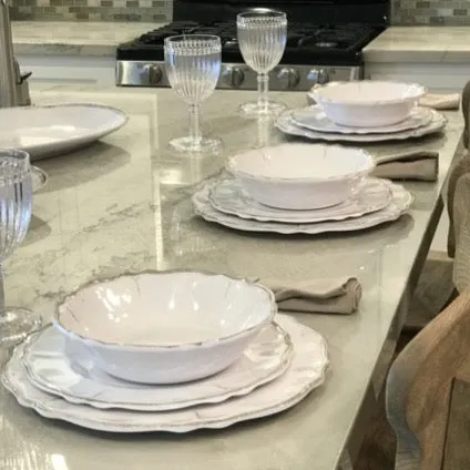 Rustica Antique White Dinner Plates 207RUAW