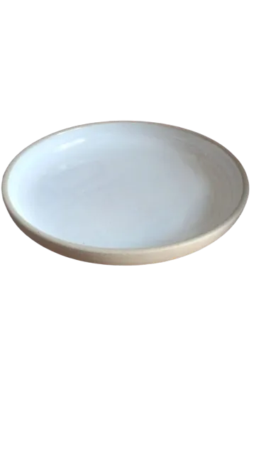 Speckled White- Coupe Plate 23.5 x H:3 cm