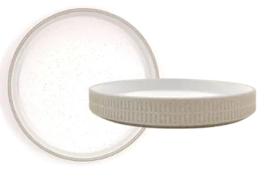 Speckled White -Walled Plate 26 cm