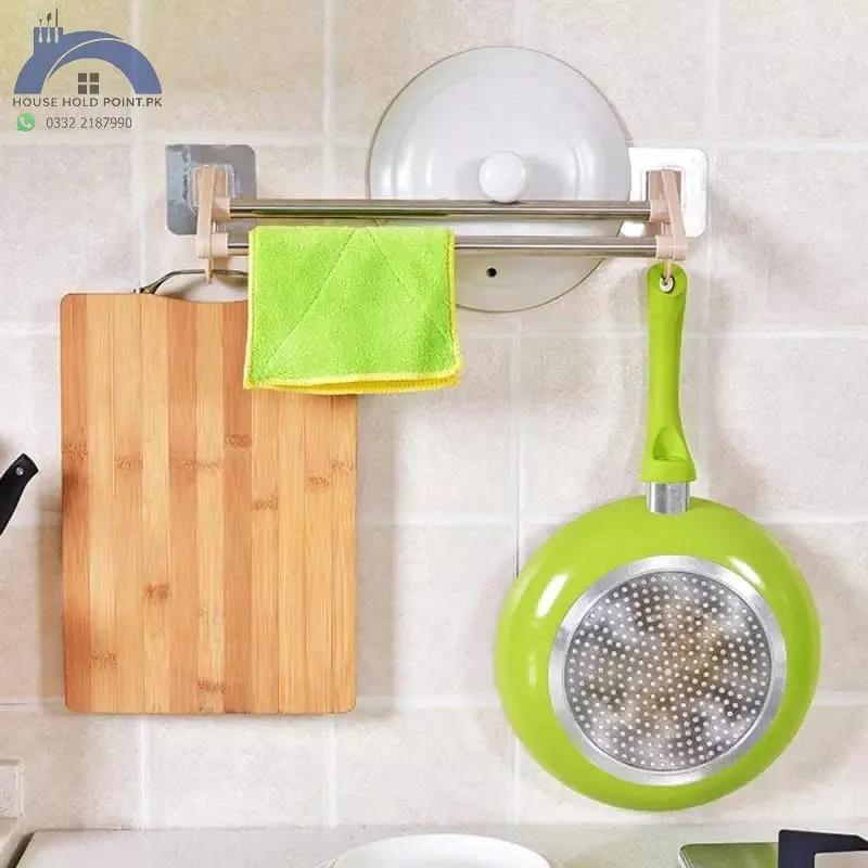 Stick On Double Towel Rack
