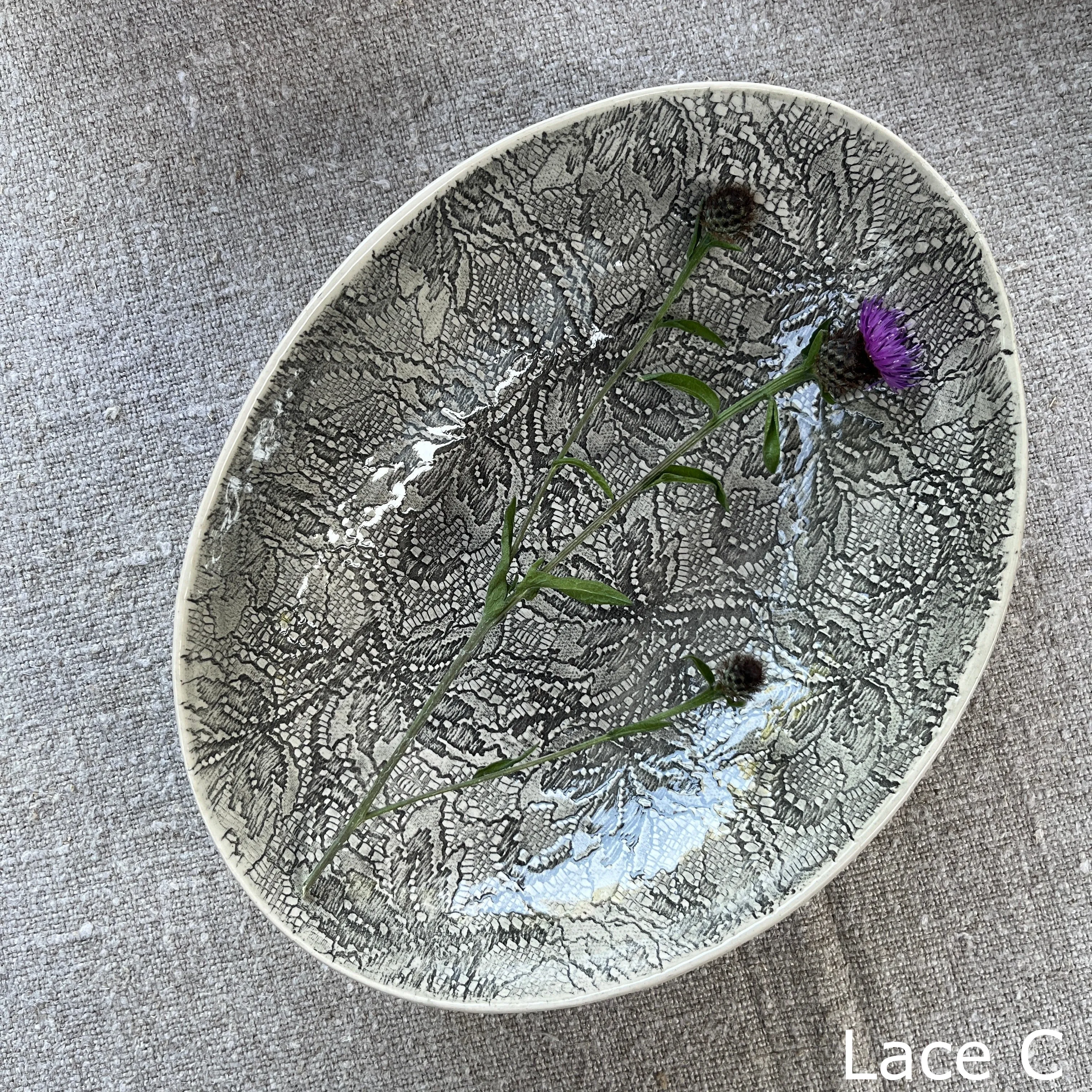 Wonki Ware Oval Bowl - Medium - Charcoal