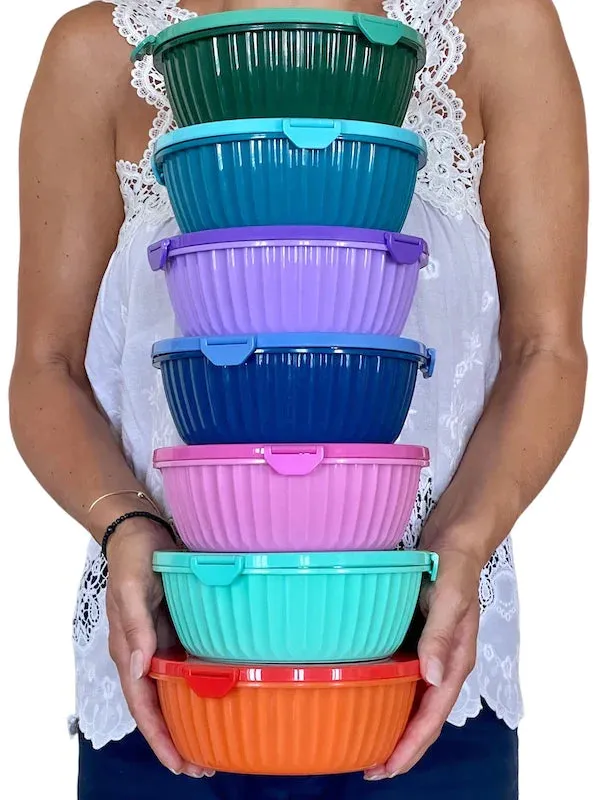 Yumbox Leakproof Divided Poke Salad Bowl - Maui Purple