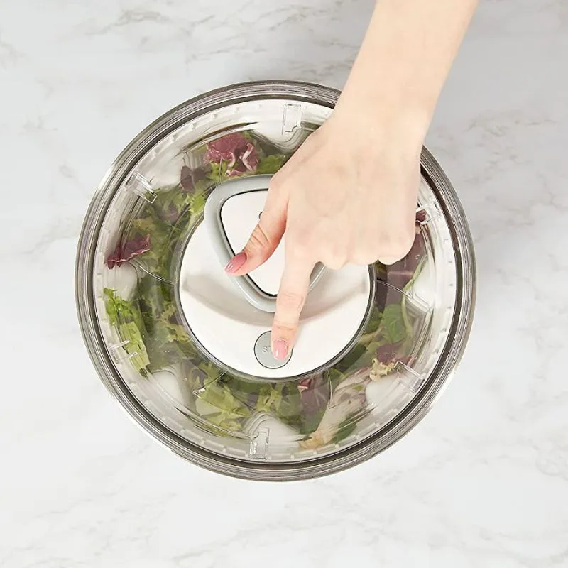 Zyliss Easy Spin 2 Salad Spinner with Stainless Steel Bowl